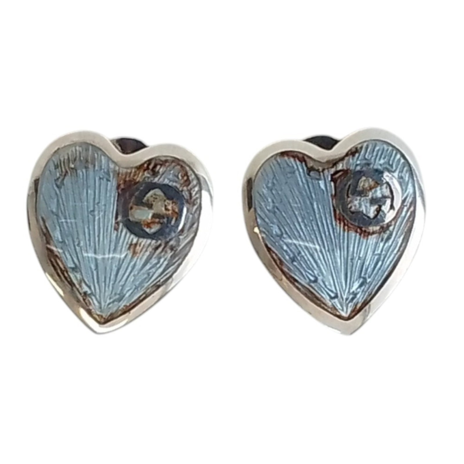 GUCCI Stud Earrings Light Blue - 2