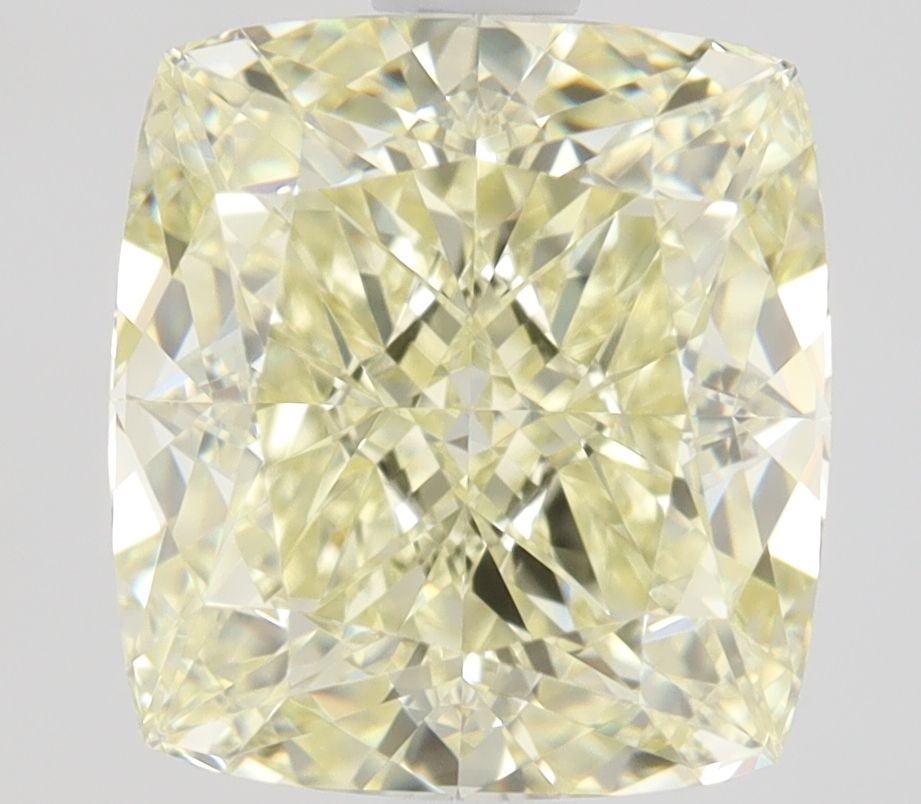 GIA Cushion Brilliant 2.14ct Fancy Light Yellow VVS1 - Loose Natural Diamond: GIA Cushion Brilliant 2.14ct Fancy Light Yellow VVS1 - Loose Natural Diamond The 2.14ct Fancy Light Yellow VVS1 diamond boasts exceptional clarity and color, with a vibrant light yellow hue and a