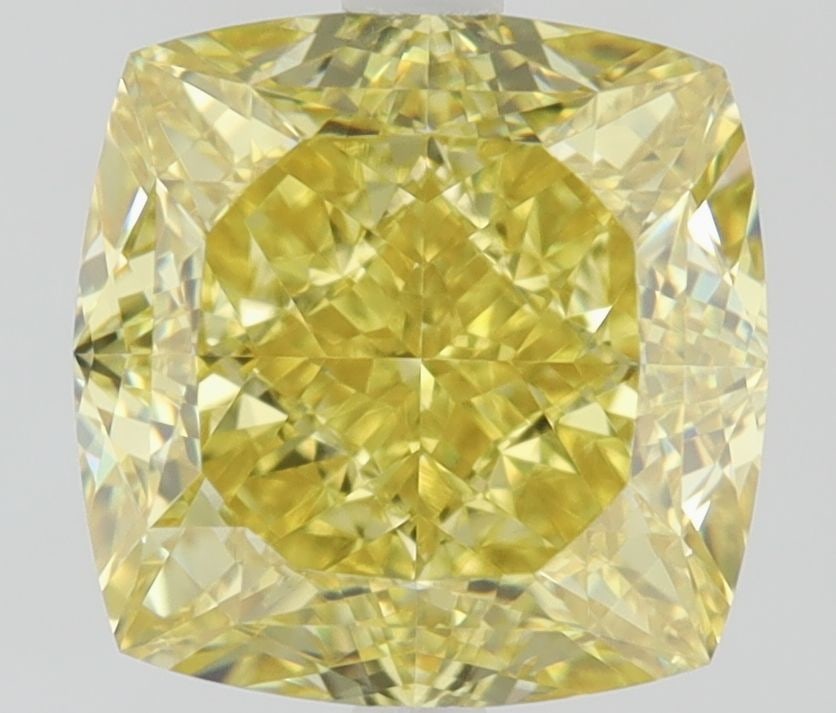 GIA Cushion Brilliant 2.0ct Fancy Intense Yellow IF - Loose Natural Diamond: GIA Cushion Brilliant 2.0ct Fancy Intense Yellow IF - Loose Natural Diamond GIA-certified, this 2.0ct Fancy Intense Yellow IF diamond boasts exceptional clarity and polish, with a vibrant yellow hue