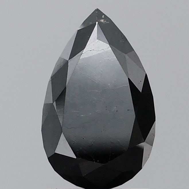 Pear 2.23ct Black VVS1 - Loose Natural Diamond: Pear 2.23ct Black VVS1 - Loose Natural Diamond 2.23 carat black diamond with exceptional clarity and polish, certified as VVS1 and boasting EX symmetry. This natural loose diamond is a rare find, show