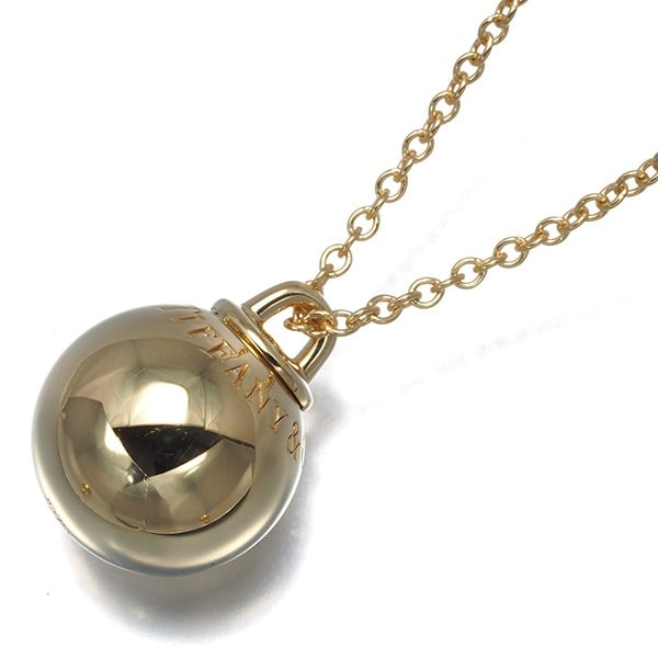 Tiffany&Co. Necklace Hardwear Ball Bead 18K 750 Yellow Gold: Tiffany&Co. Necklace Hardwear Ball Bead 18K 750 Yellow Gold Tiffany & Co.'s 18k yellow gold Hardwear Ball Bead Necklace boasts a striking pendant design, crafted from high-quality 18k gold. The neckla