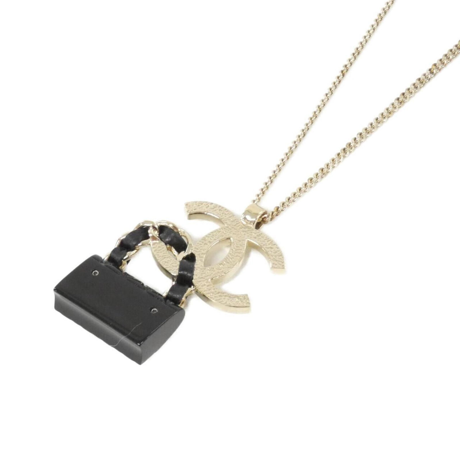 CHANEL Leather Black Gold - 3