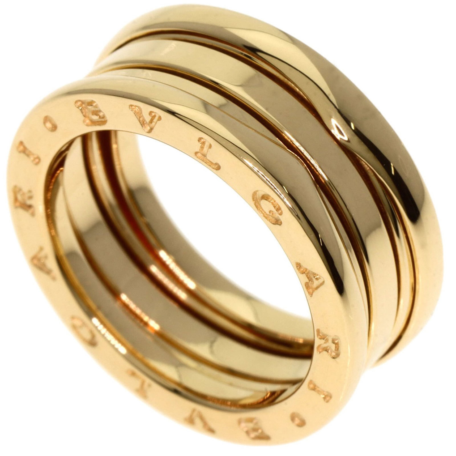 BVLGARI Band Ring Yellow Gold (18K): BVLGARI Band Ring Yellow Gold (18K) BVLGARI Band Ring Yellow Gold (18K) - A sleek and sophisticated 18K yellow gold band ring from the renowned Italian luxury brand. This like-new used ring boasts a
