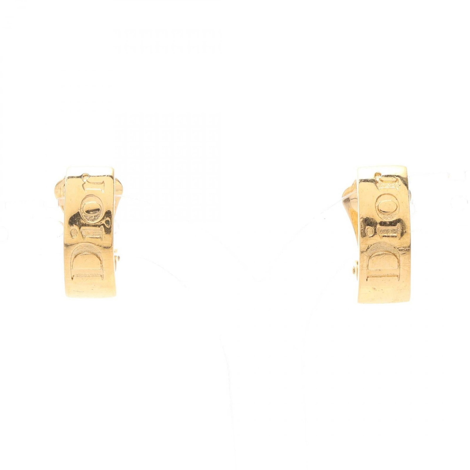 CHRISTIAN DIOR Clip Earrings Gold Plating: CHRISTIAN DIOR Clip Earrings Gold Plating Clip earrings in gold plating, bearing the iconic Christian Dior brand, add a touch of luxury to any outfit. Made from gold plating, these delicate earrings