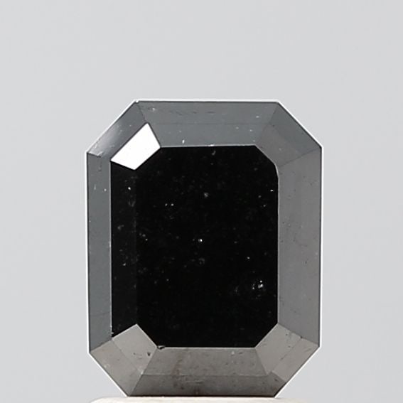 Emerald 1.57ct Black VVS2 - Loose Natural Diamond: Emerald 1.57ct Black VVS2 - Loose Natural Diamond 1.57ct Black VVS2 - Loose Natural Diamond with EX polish and symmetry, showcasing exceptional clarity and luster. This rare gemstone boasts a unique