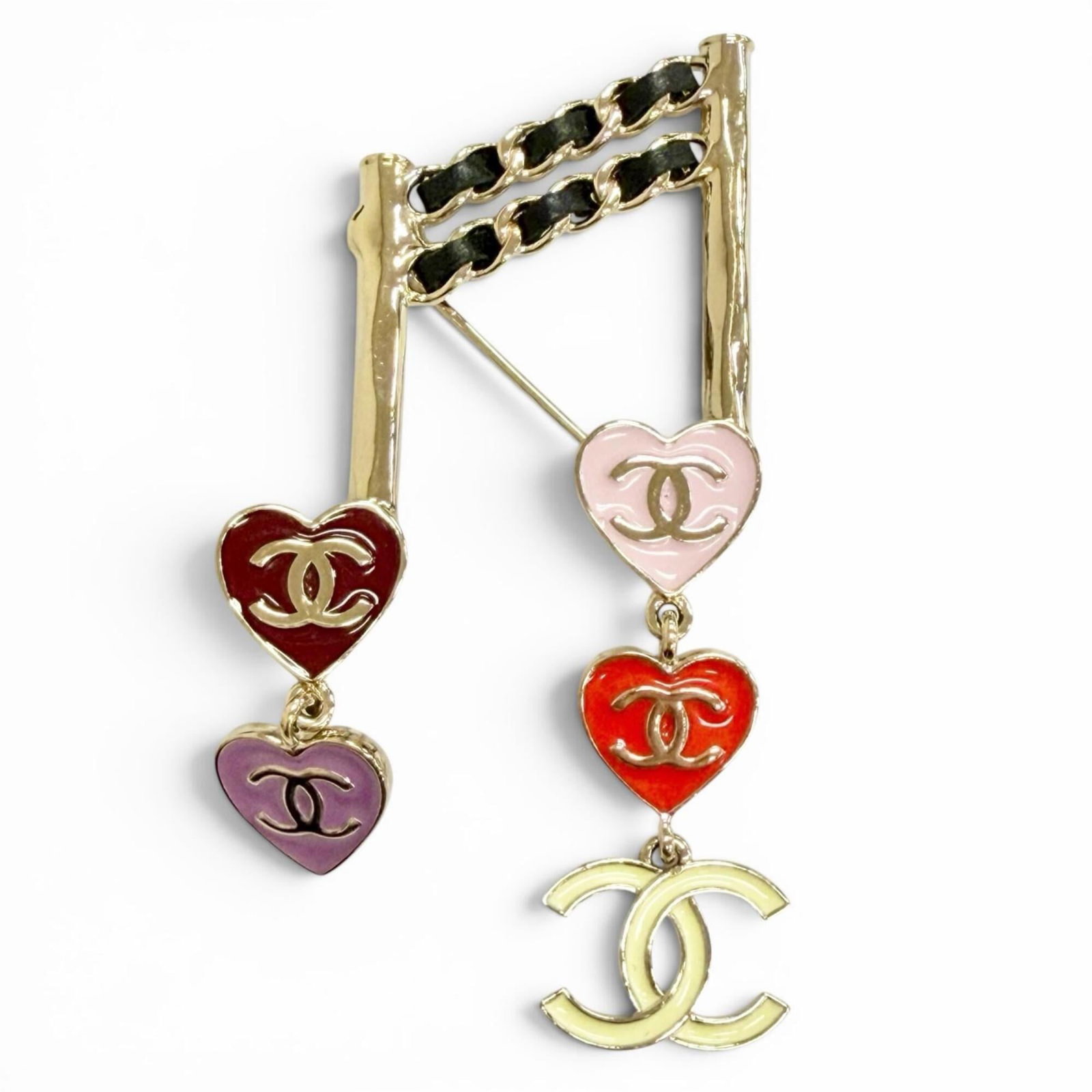 CHANEL Brooch Gold Multi-Color: CHANEL Brooch Gold Multi-Color Gold Multi-Color Brooch from CHANEL, made in France, features a unique multi-color design. In excellent condition, with only the faintest traces of wear, this brooch