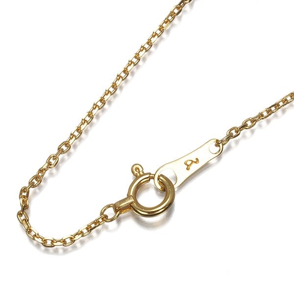 Eyefunny Chain Necklace 44Cm 18K 750 Yellow Gold: Eyefunny Chain Necklace 44Cm 18K 750 Yellow Gold 18K yellow gold chain necklace with a length of 44cm, featuring a delicate 1.0mm width and a 2.9mm clasp, crafted from high-quality 18K / 750 gold mate