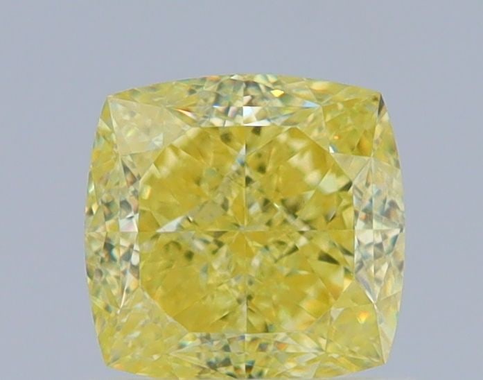 GIA Cushion Brilliant 1.19ct Fancy Intense Yellow VVS2 - Loose Natural Diamond: GIA Cushion Brilliant 1.19ct Fancy Intense Yellow VVS2 - Loose Natural Diamond GIA certified, this 1.19ct Fancy Intense Yellow VVS2 diamond boasts exceptional clarity and a vibrant, intense yellow col