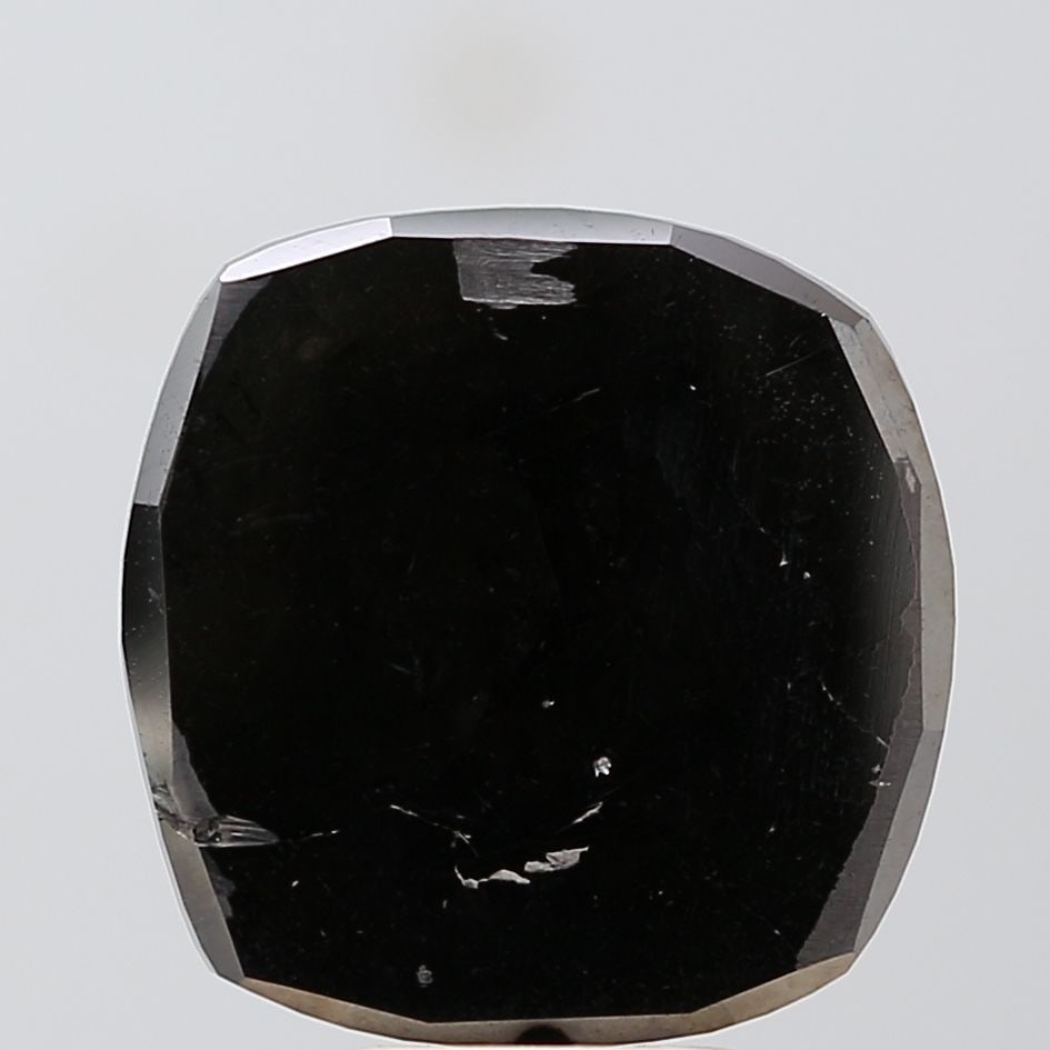 Cushion Brilliant 7.46ct Fancy Black VVS1 - Loose Natural Diamond: Cushion Brilliant 7.46ct Fancy Black VVS1 - Loose Natural Diamond 7.46ct Fancy Black VVS1 - Loose Natural Diamond. This cushion brilliant diamond boasts a striking Fancy Black color and exceptional