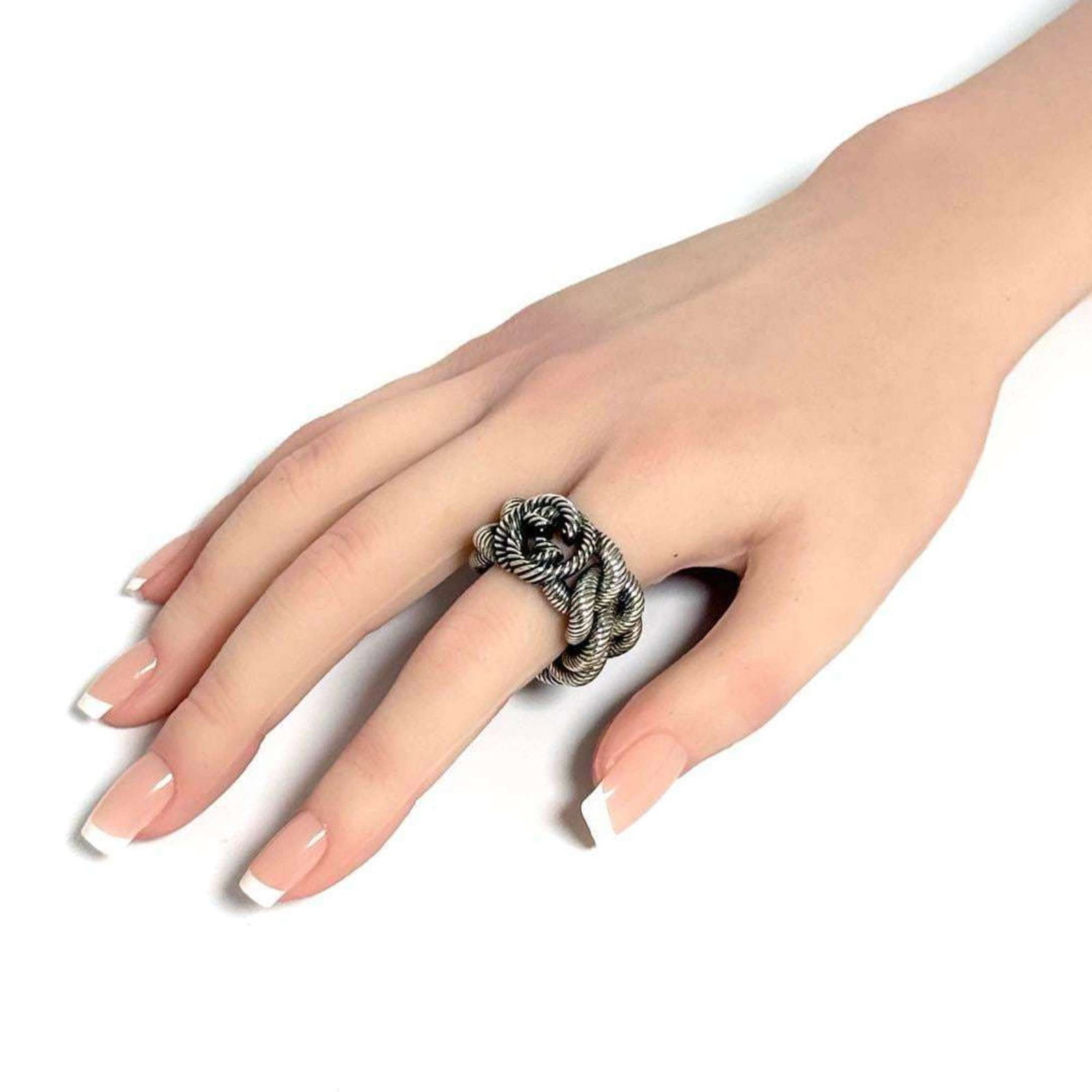GUCCI Band Ring Silver 925 - 10