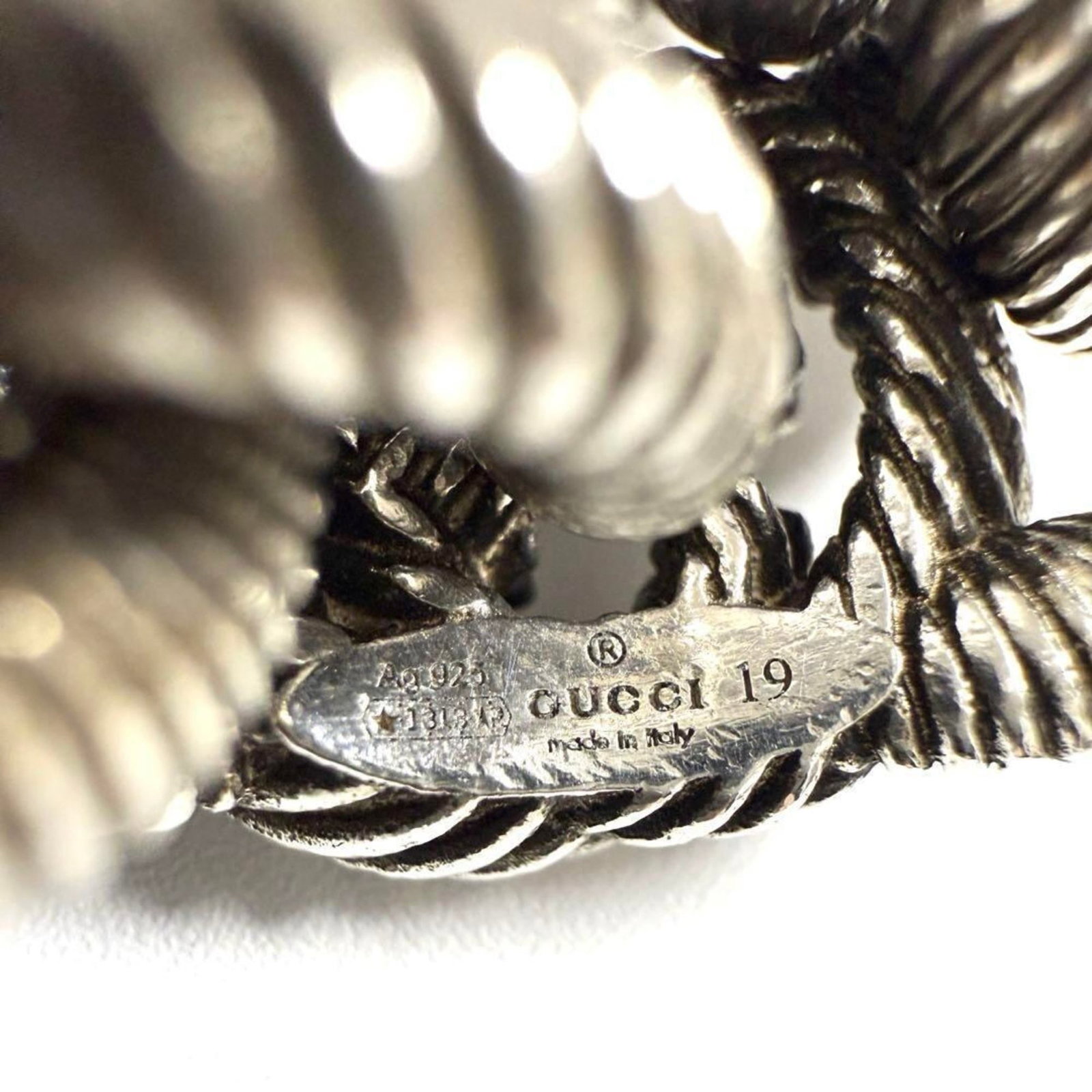 GUCCI Band Ring Silver 925 - 8