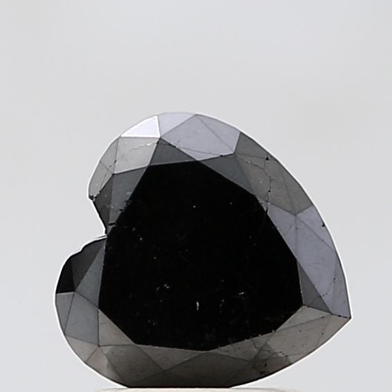 Heart 2.18ct Black VVS2 - Loose Natural Diamond: Heart 2.18ct Black VVS2 - Loose Natural Diamond 2.18ct Black VVS2 - A rare and exceptional natural diamond, boasting an EX polish and symmetry, and featuring a striking black color. This loose