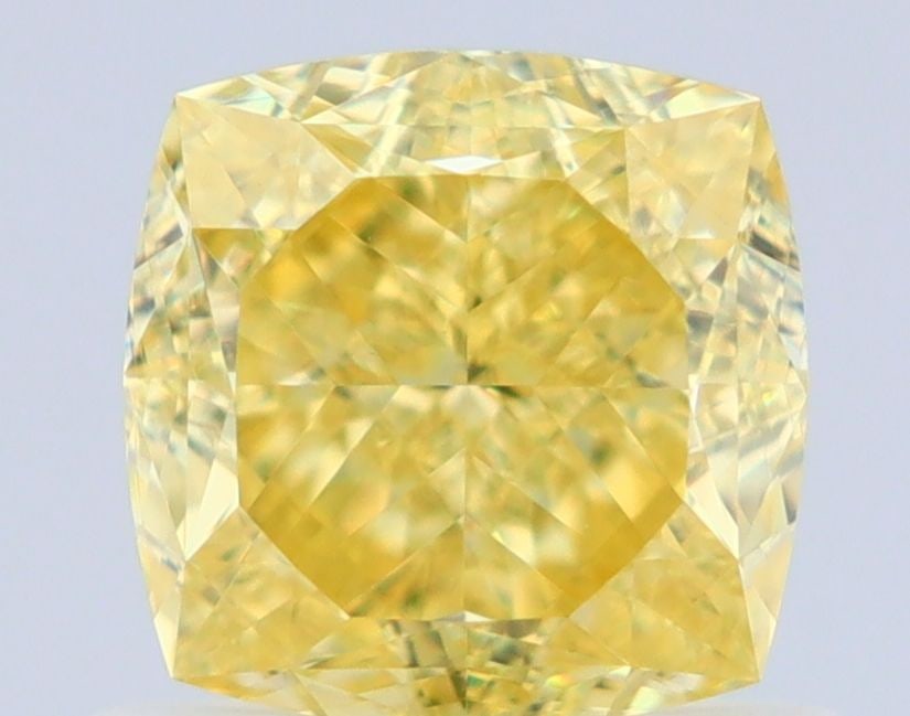 GIA Cushion Modified 1.02ct Fancy Intense Yellow VVS2 - Loose Natural Diamond: GIA Cushion Modified 1.02ct Fancy Intense Yellow VVS2 - Loose Natural Diamond 1.02ct Fancy Intense Yellow VVS2 - Loose Natural Diamond, certified by the Gemological Institute of America (GIA), boasts