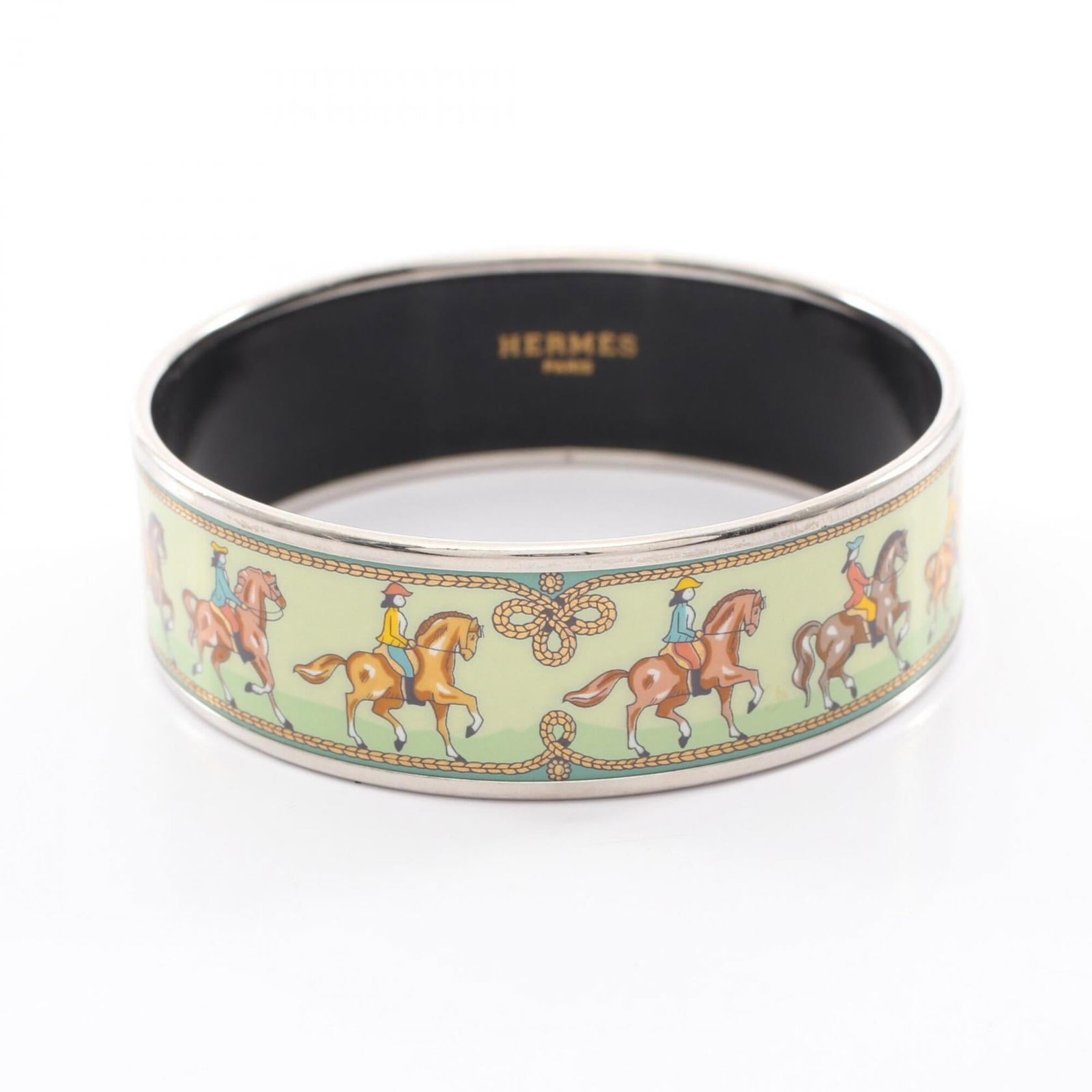 HERMES Bangle Cloisonn/Enamel Stainless Steel (1 of 7)
