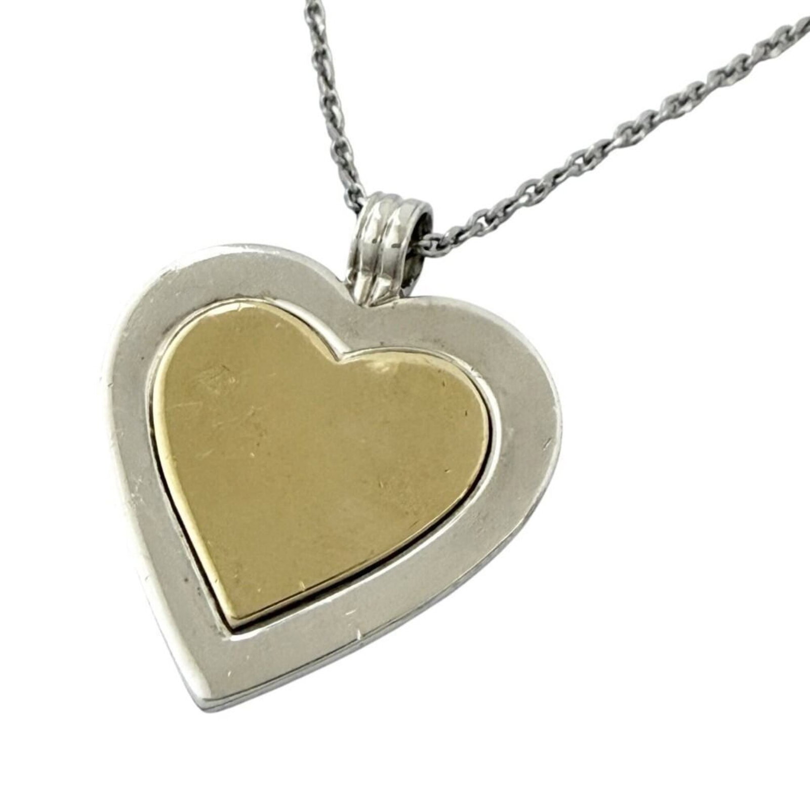 TIFFANY Metal Silver 925: TIFFANY Metal Silver 925 Silver 925 pendant necklace from Tiffany, available in a range of sizes, including 46 cm - 50 cm. This gently used necklace features minor signs of wear, including small scrat
