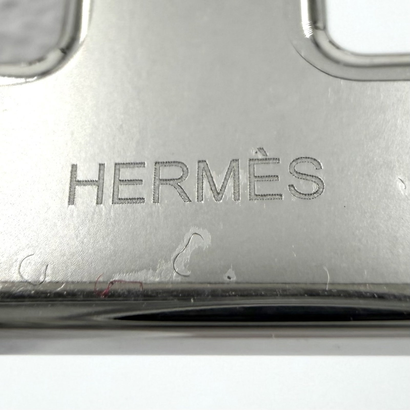 HERMES Brooch Leather - 4