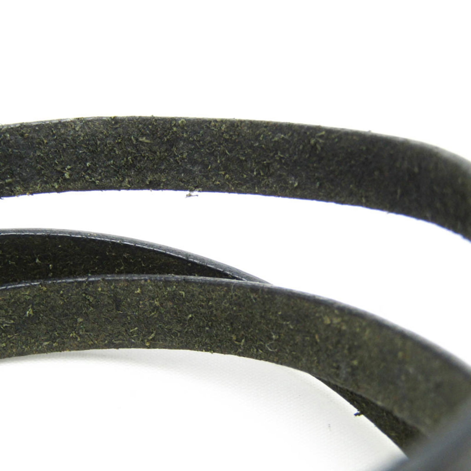 HERMES Bangle Leather Metal - 6