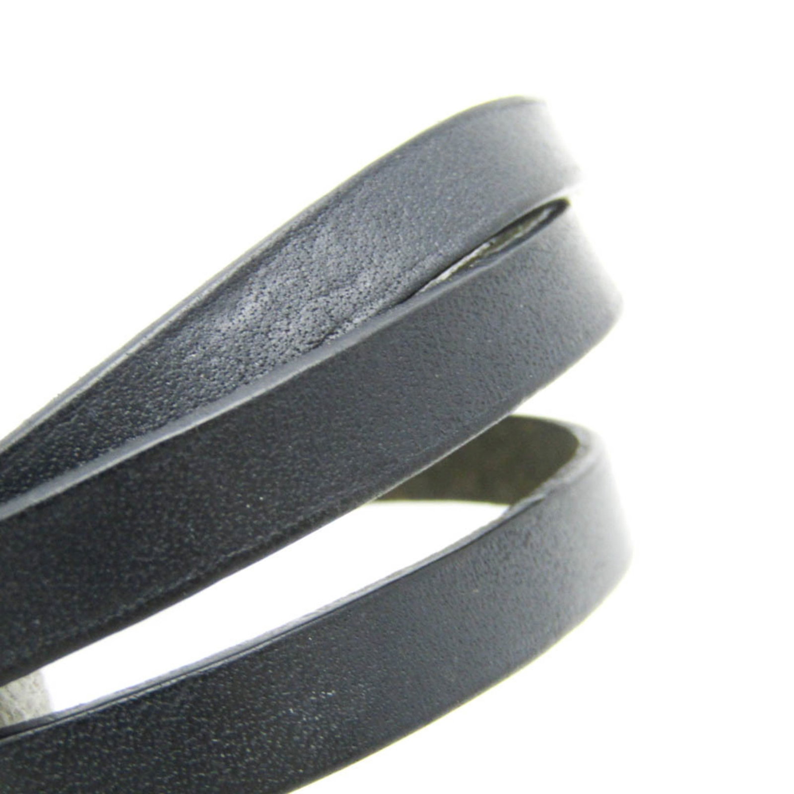 HERMES Bangle Leather Metal - 9