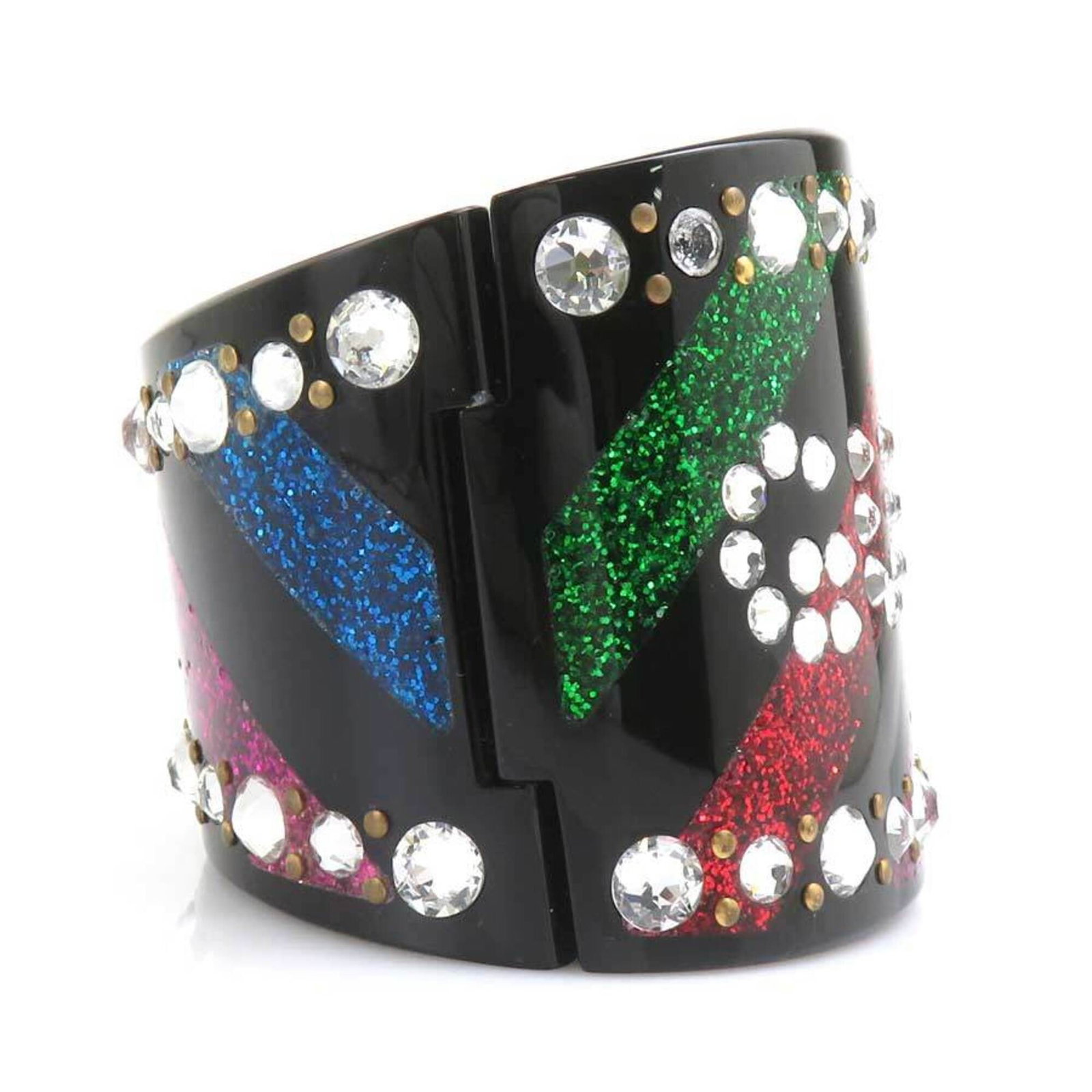 GUCCI Bangle Plastic Rhinestone - 3