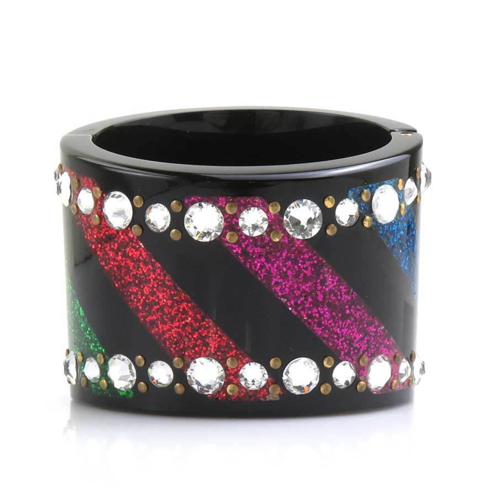GUCCI Bangle Plastic Rhinestone - 4