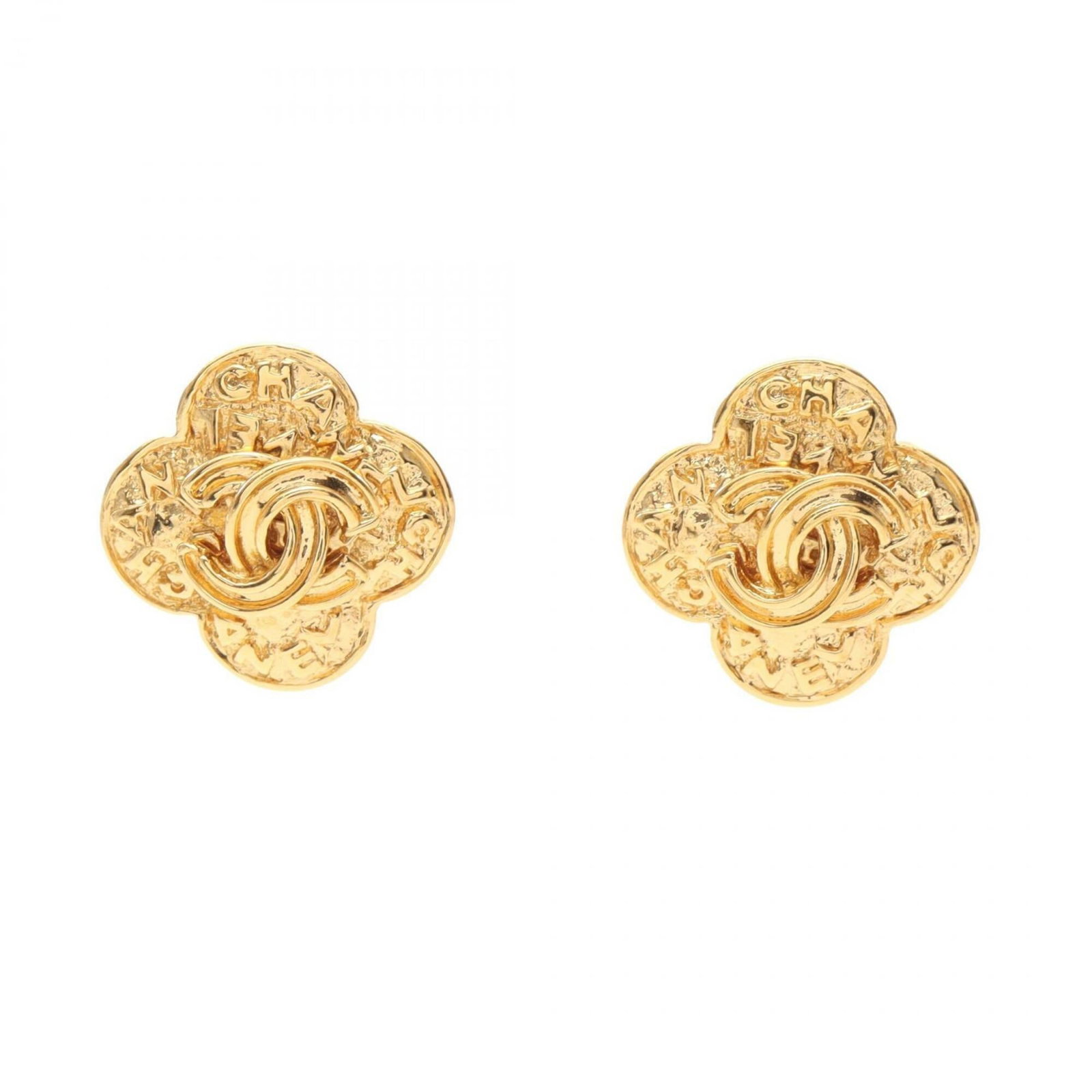 CHANEL Clip Earrings Gold Plating: CHANEL Clip Earrings Gold Plating Gold-plated clip earrings from the iconic CHANEL brand, featuring a sleek and modern design that adds a touch of luxury to any outfit. With a subtle gold plating