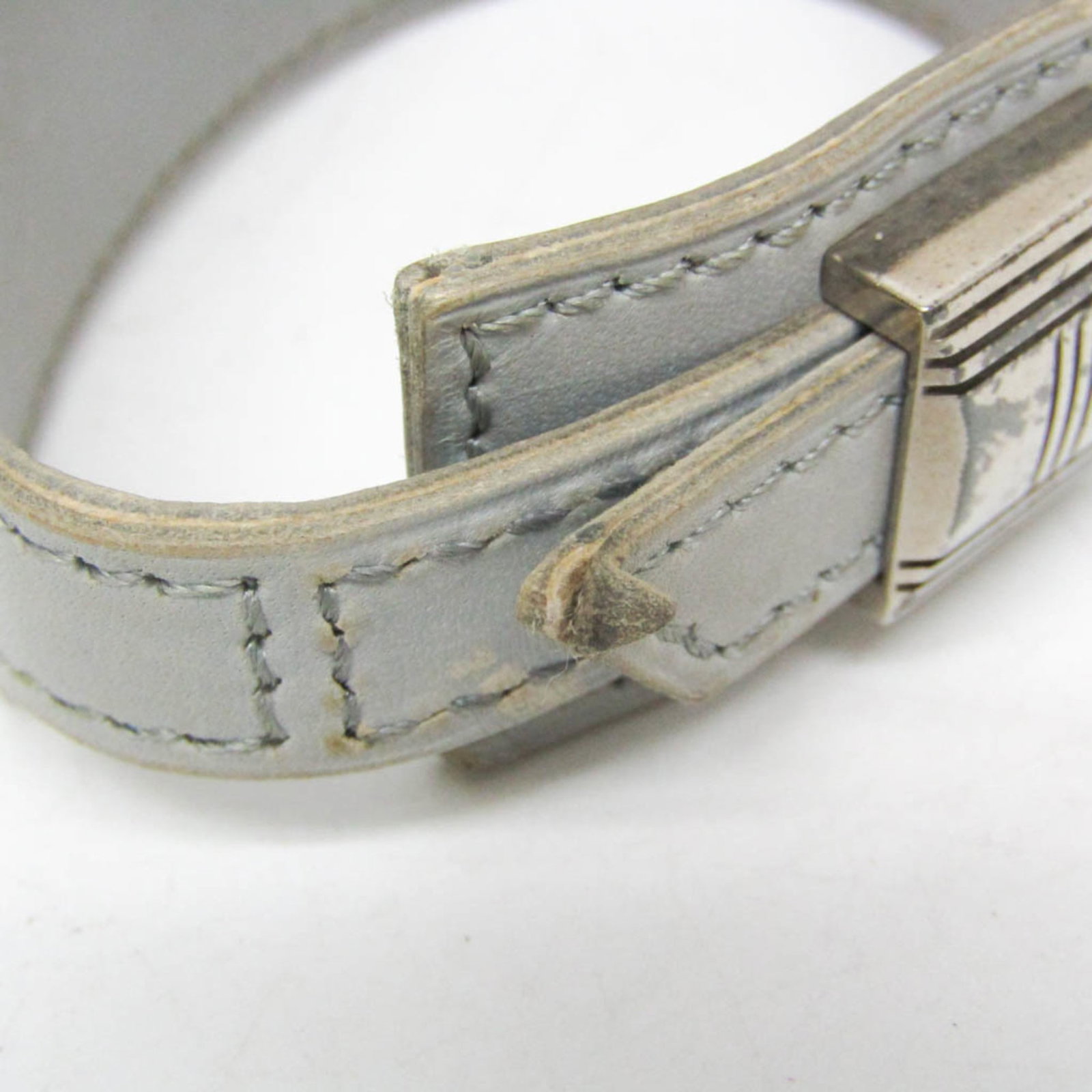 HERMES Bangle Leather Metal - 3