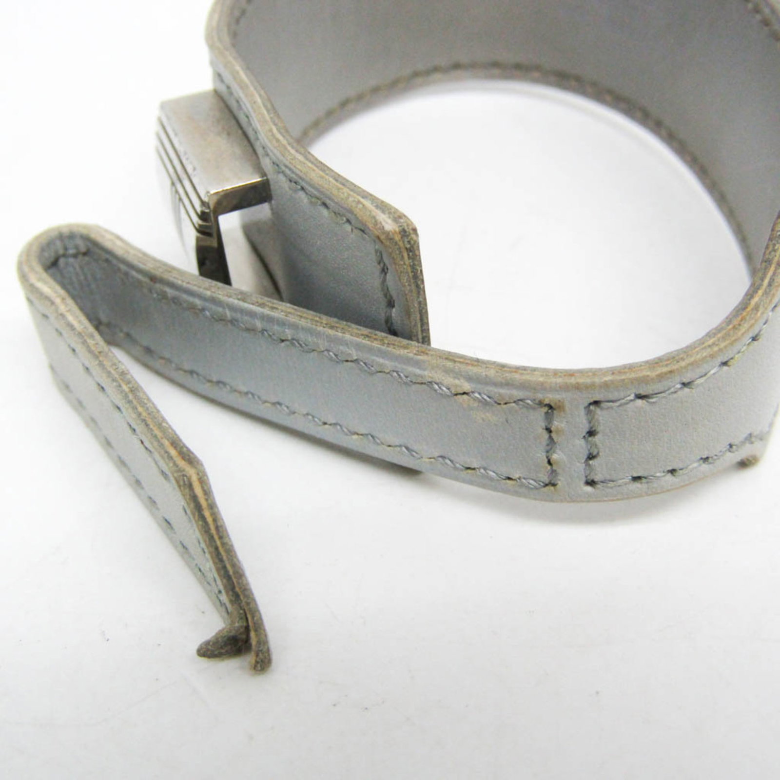 HERMES Bangle Leather Metal - 5