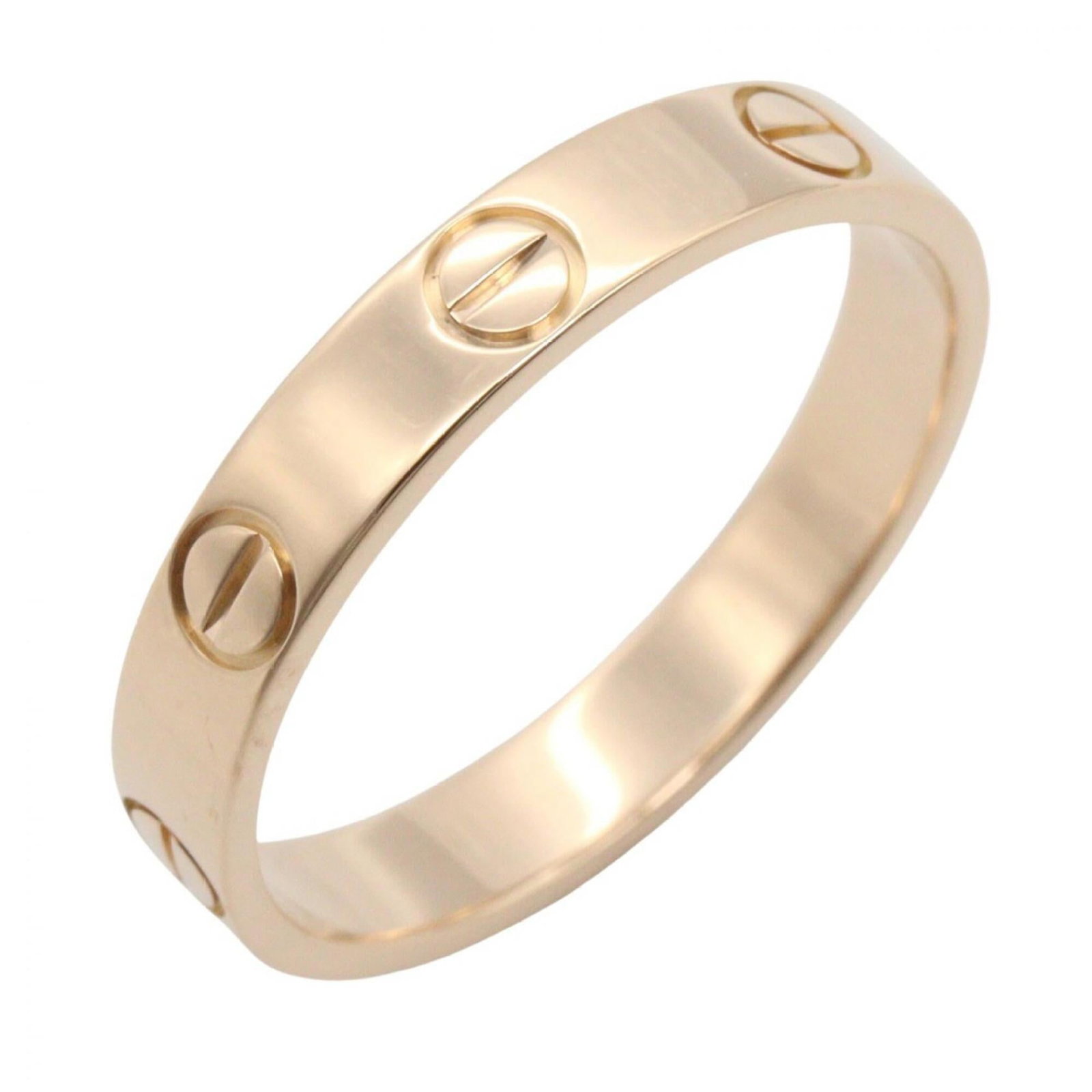 CARTIER Band Ring Pink Gold (18K): CARTIER Band Ring Pink Gold (18K) Pink gold (18K) Cartier band ring in excellent condition, with only the faintest traces of wear. This like new used ring features the iconic Cartier design and is mad