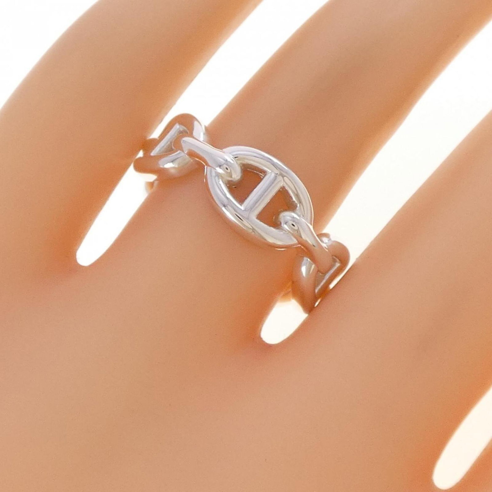 HERMES Band Ring Silver 925 - 4