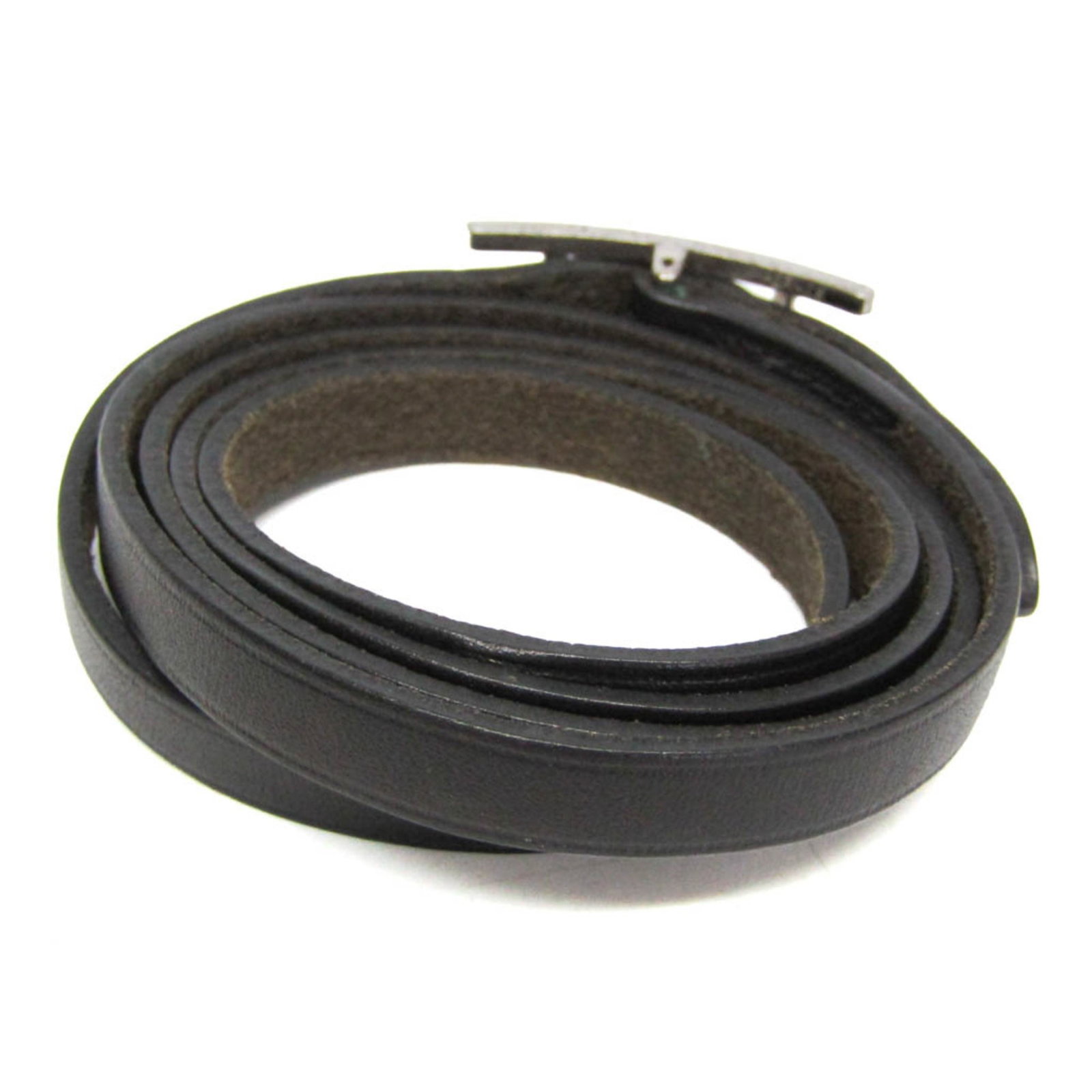 HERMES Bangle Leather Metal - 2