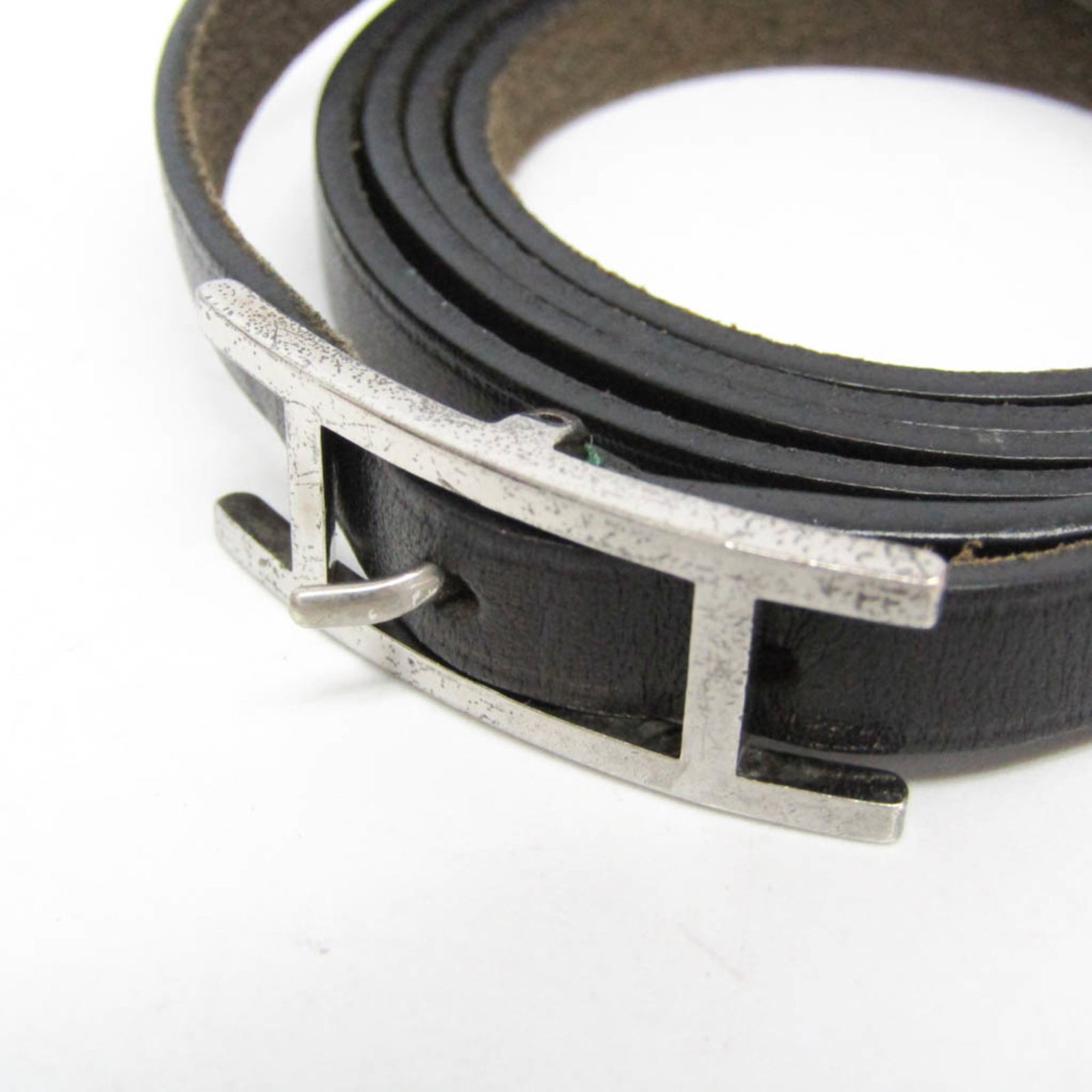 HERMES Bangle Leather Metal - 3