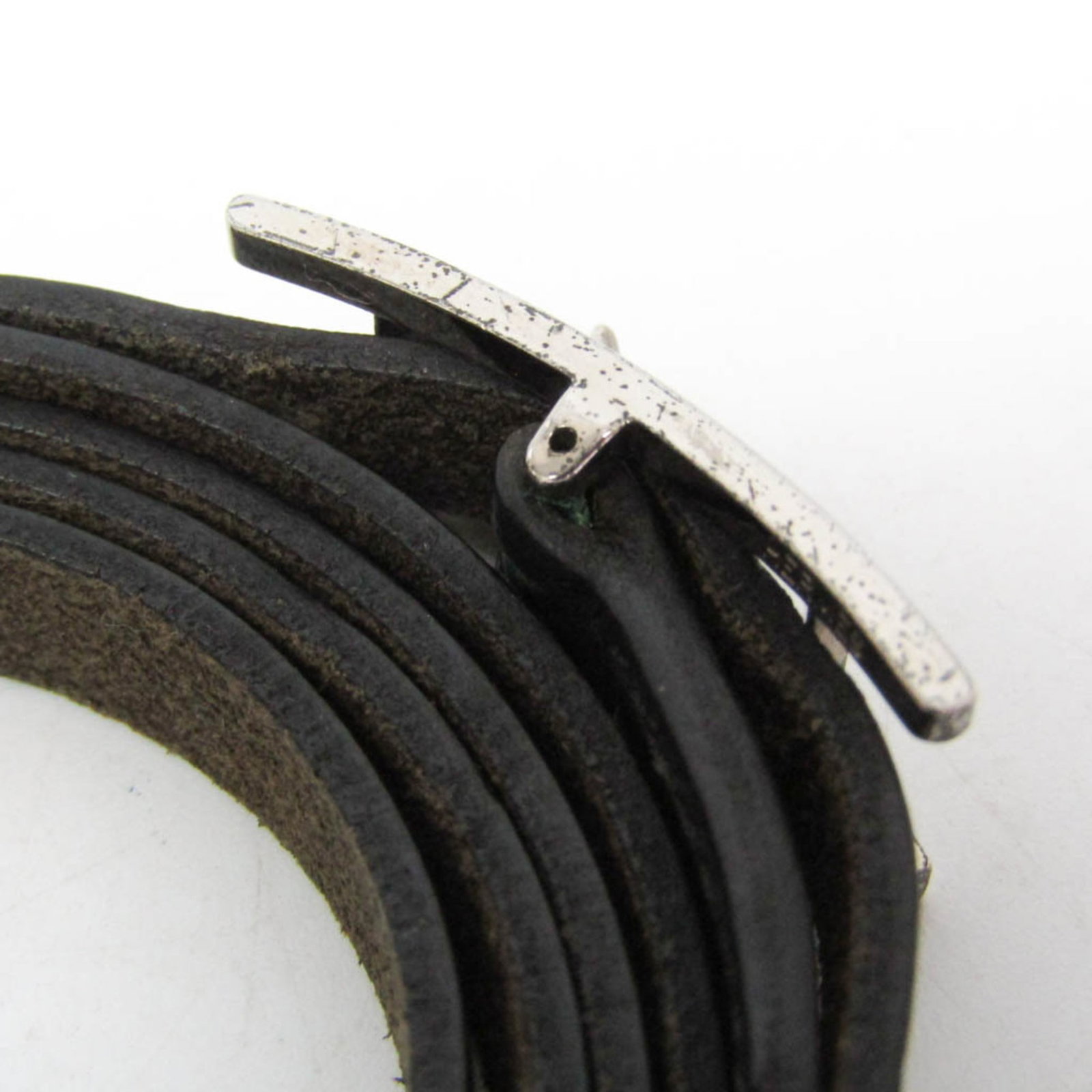 HERMES Bangle Leather Metal - 6