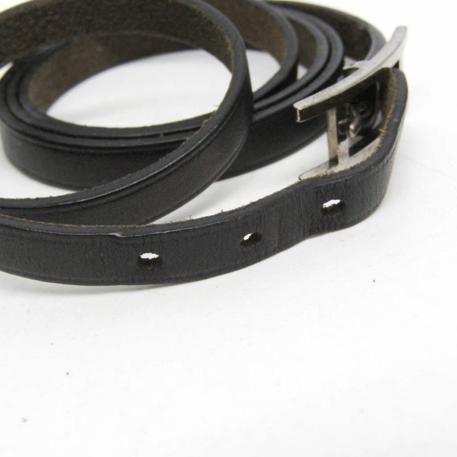 HERMES Bangle Leather Metal - 8