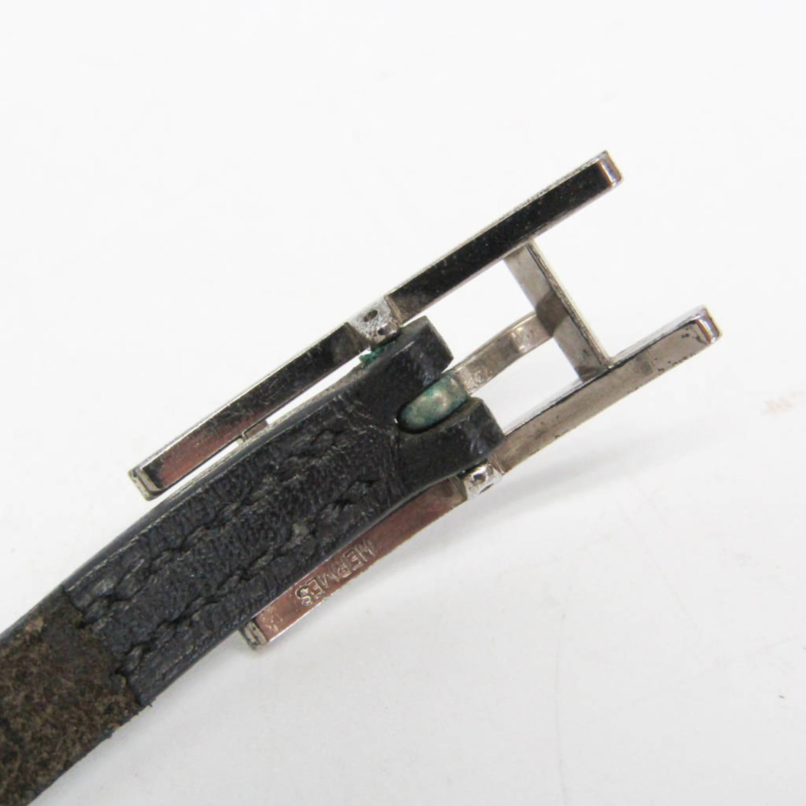 HERMES Bangle Leather Metal - 9