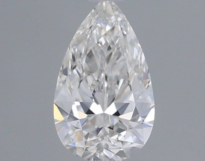 GIA Pear 0.33ct F VVS2 - Loose Natural Diamond: GIA Pear 0.33ct F VVS2 - Loose Natural Diamond GIA certified, this 0.33ct F color, VVS2 clarity, loose natural pear diamond boasts excellent polish and symmetry. Measuring 6.29L x 3.77W x 2.34H, its