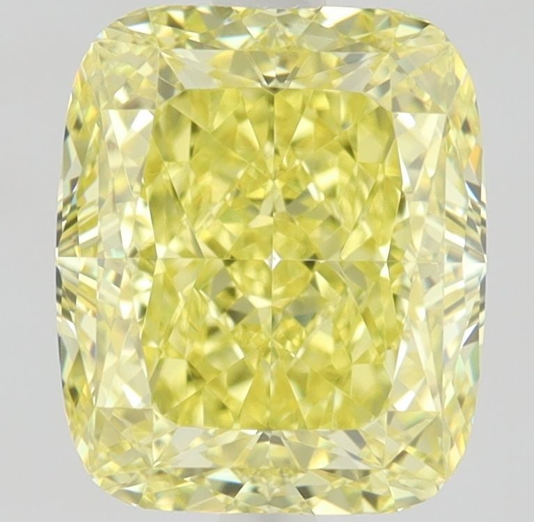 GIA Cushion Brilliant 1.54ct Fancy Intense Yellow VVS1 - Loose Natural Diamond: GIA Cushion Brilliant 1.54ct Fancy Intense Yellow VVS1 - Loose Natural Diamond GIA certified, this 1.54ct Fancy Intense Yellow VVS1 diamond boasts exceptional clarity and a vibrant, intense yellow