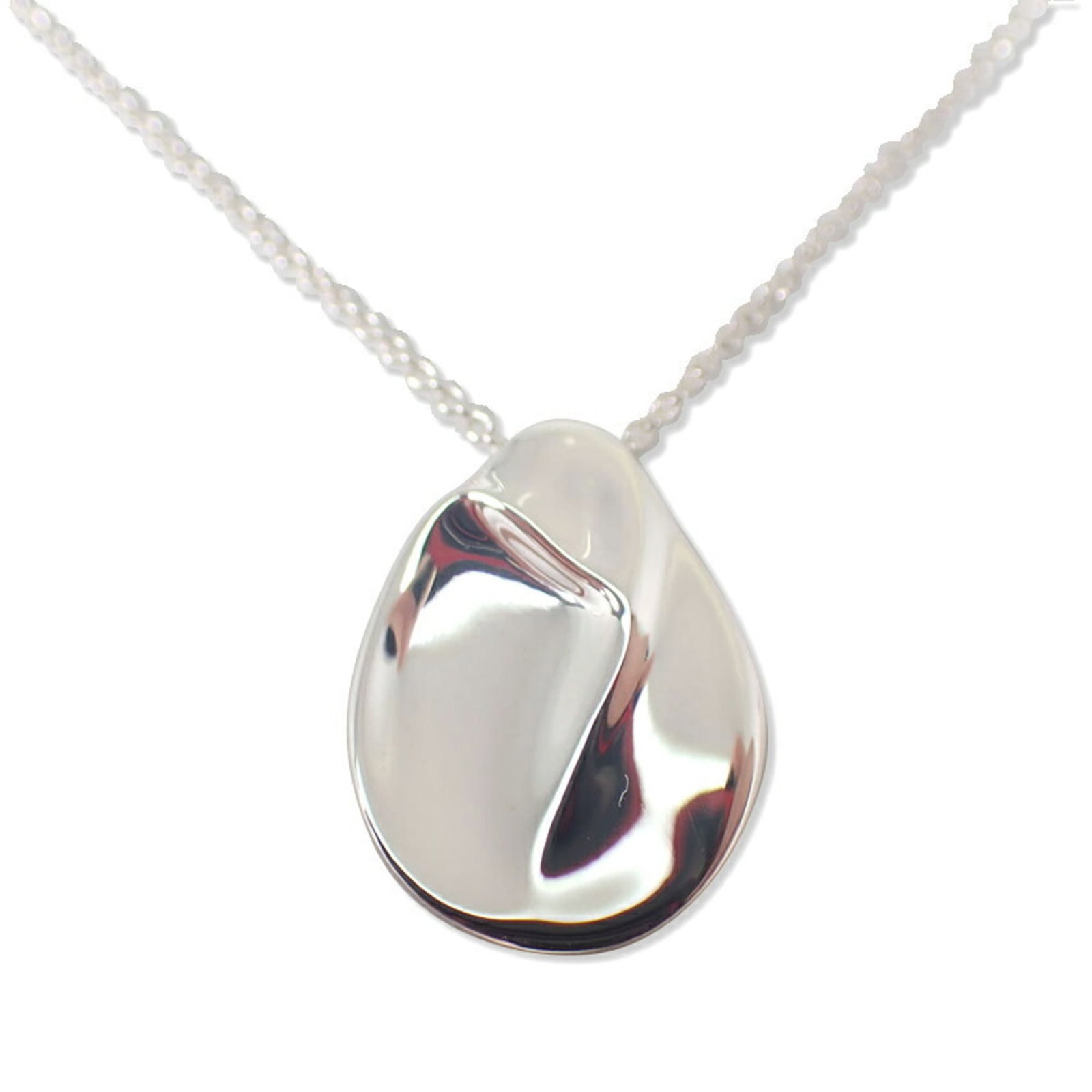 TIFFANY Sterling Silver 925: TIFFANY Sterling Silver 925 Sterling silver 925 pendant necklace from Tiffany, featuring a 20.5mm x 15mm pendant with a 41cm / 16.14'' adjustable neck circumference, made from high-quality sterling si