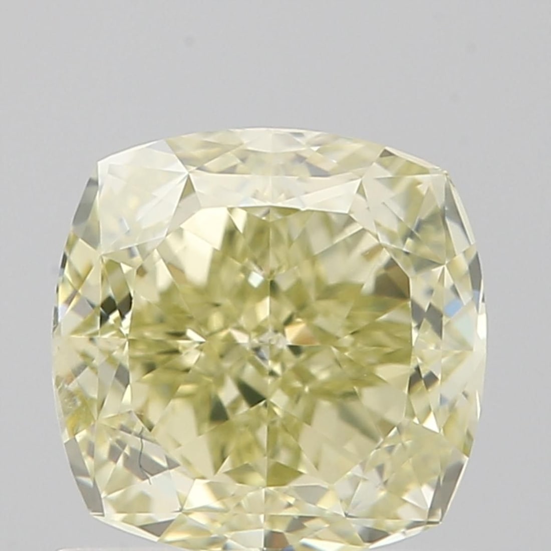 GIA Cushion Brilliant 1.01ct Fancy Grayish Yellowish Green VVS1 - Loose Natural Diamond: GIA Cushion Brilliant 1.01ct Fancy Grayish Yellowish Green VVS1 - Loose Natural Diamond GIA certified, this 1.01ct Fancy Grayish Yellowish Green VVS1 diamond boasts exceptional clarity and a unique,