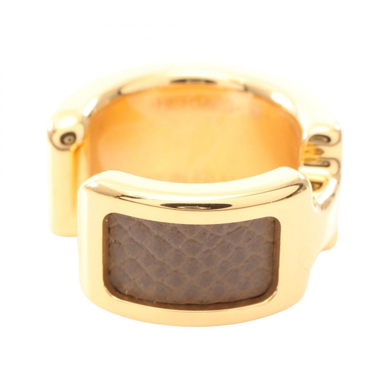 HERMES Earcuff Epsom Leather Gold Plating (1 of 5)