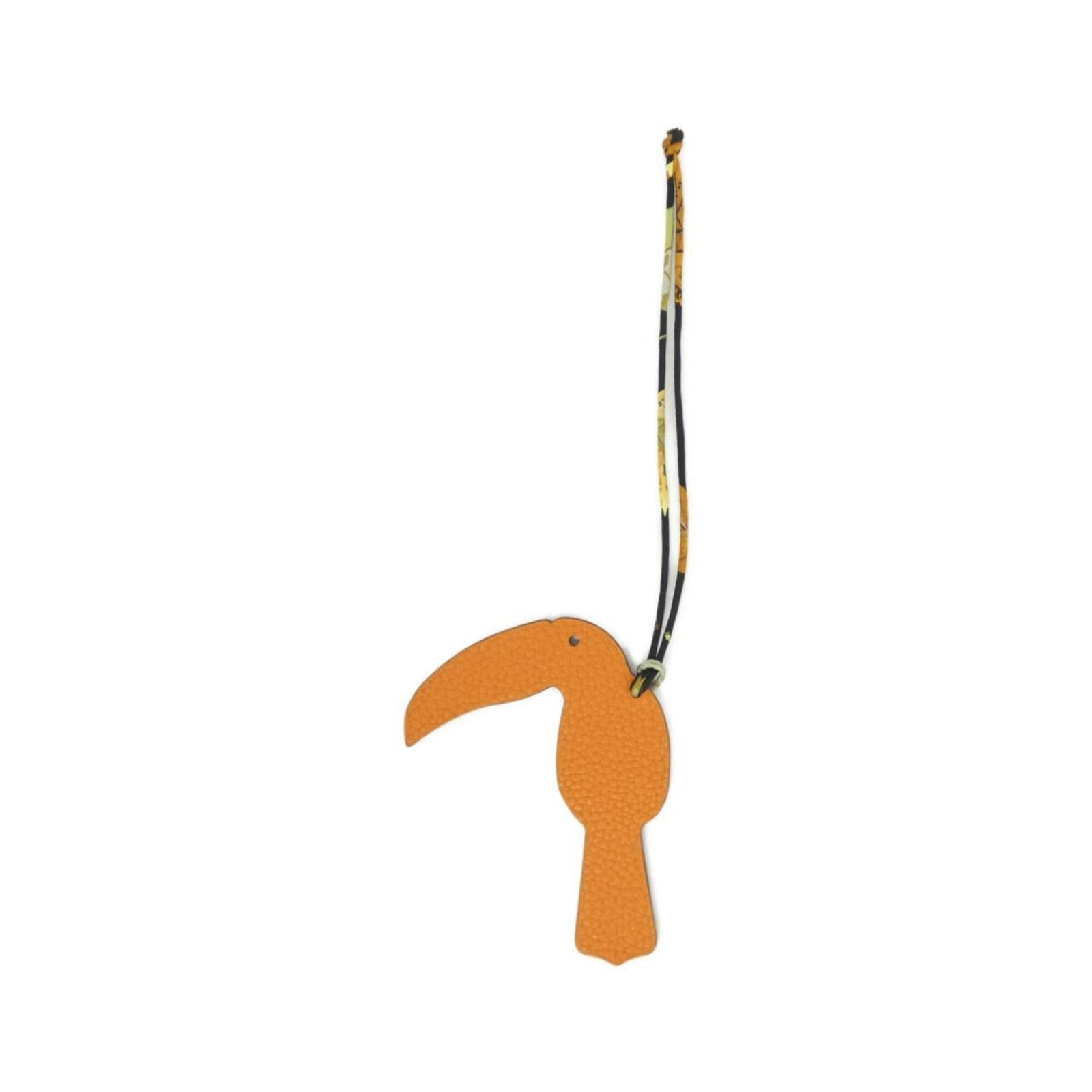 HERMES Handbag Charm Chevre Leather Togo Leather: HERMES Handbag Charm Chevre Leather Togo Leather Chevre leather and Togo leather come together in this vibrant orange handbag charm, adding a pop of color to any accessory. Measuring 103.00mm x 80.00m