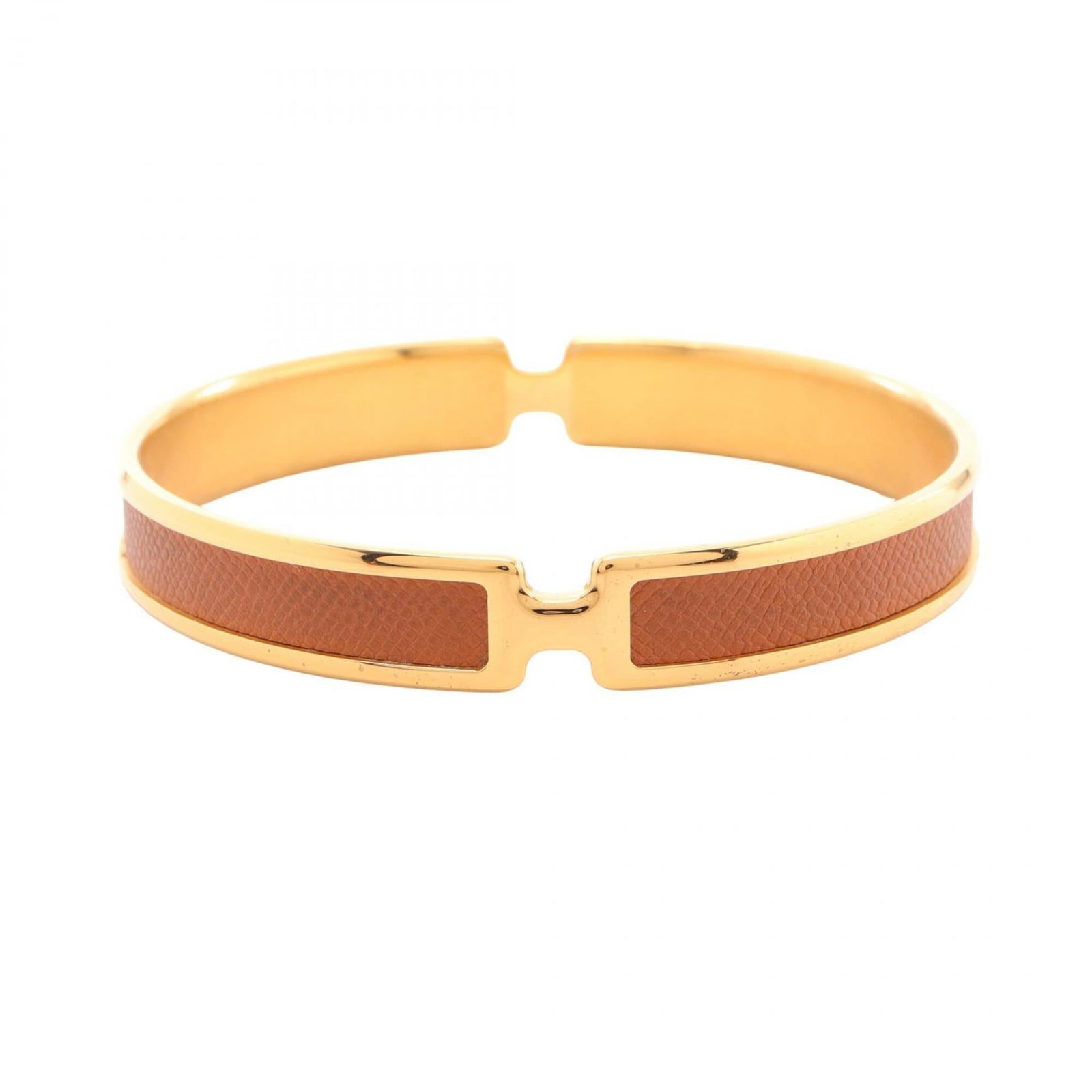 HERMES Bangle Gold Plating Leather (1 of 7)
