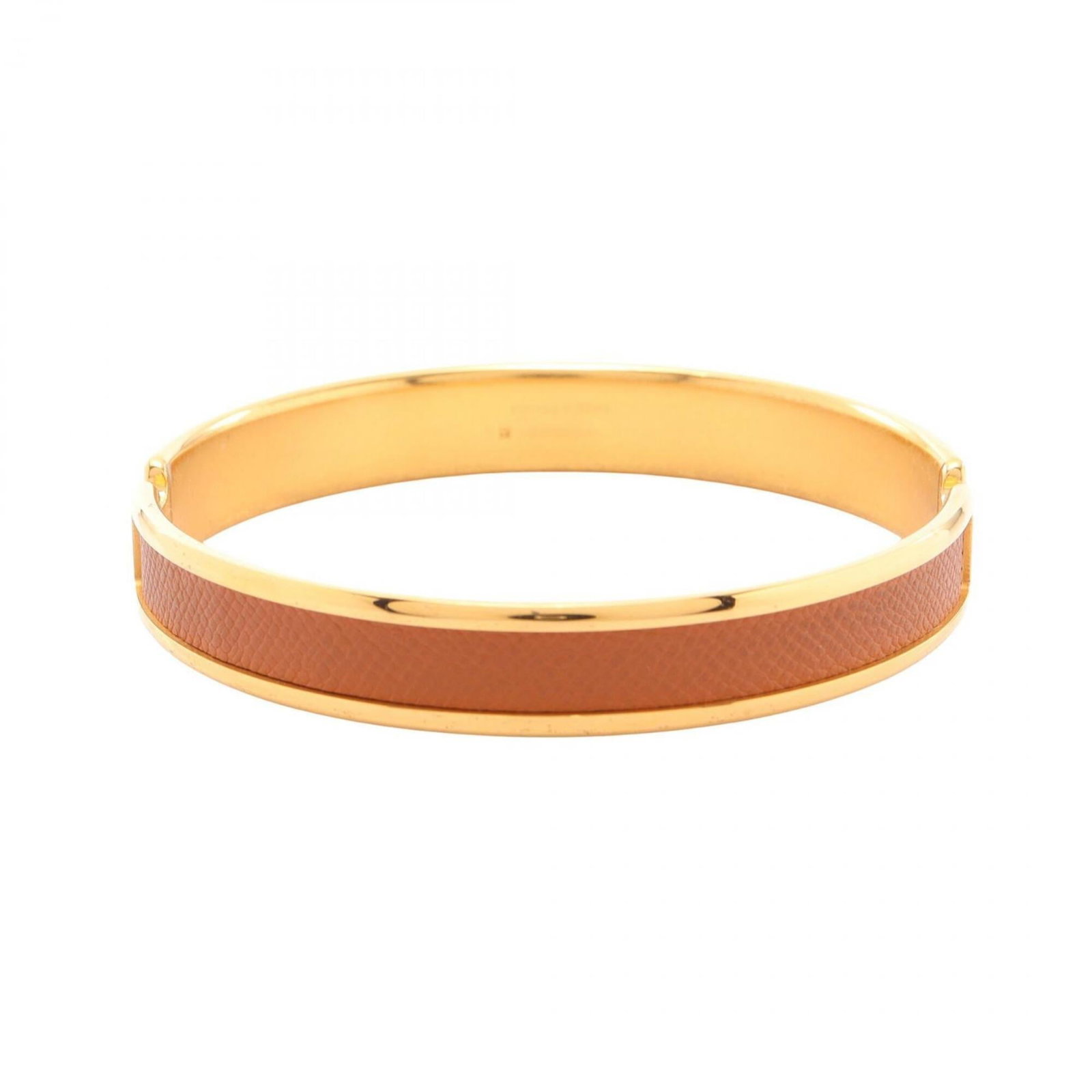 HERMES Bangle Gold Plating Leather - 2