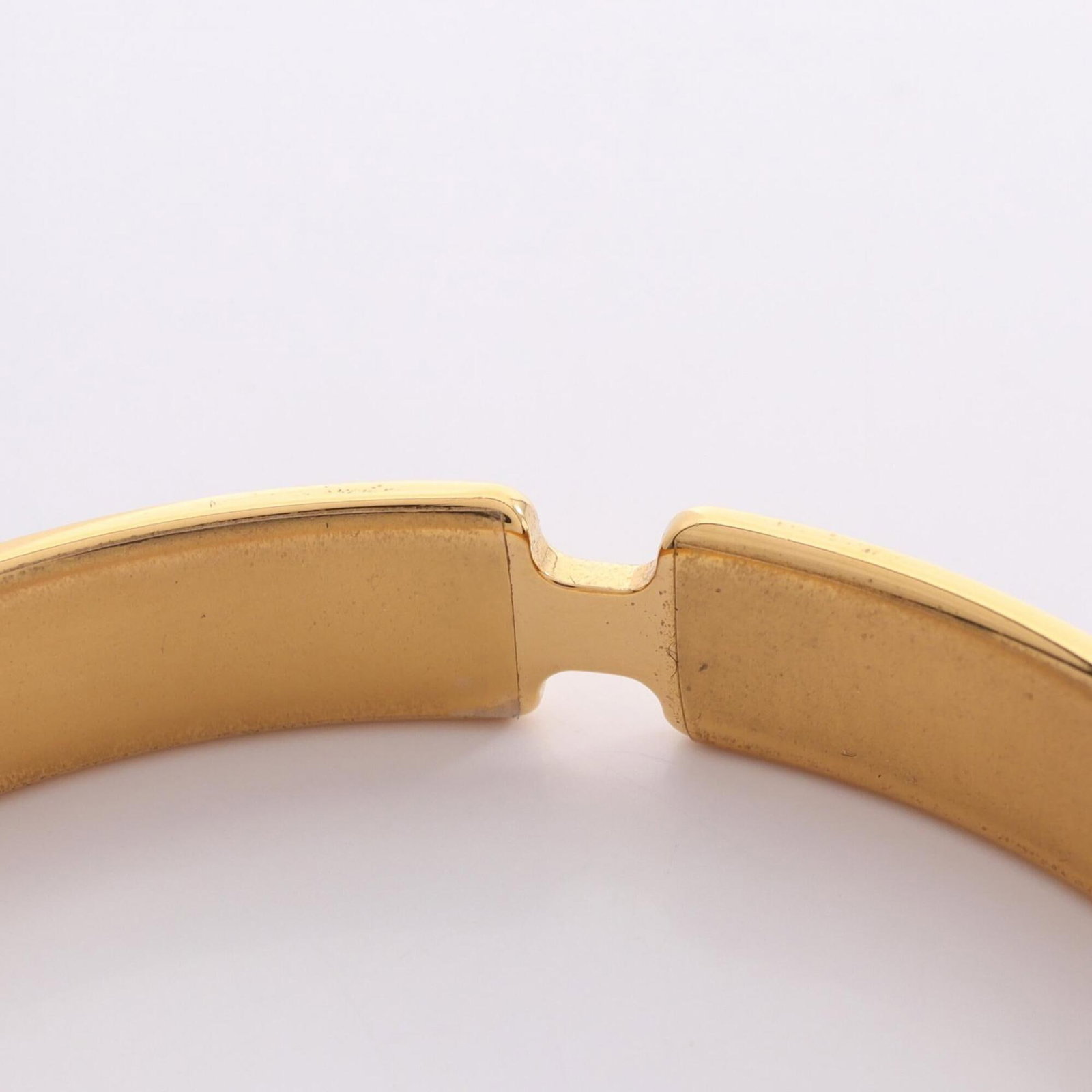 HERMES Bangle Gold Plating Leather - 7