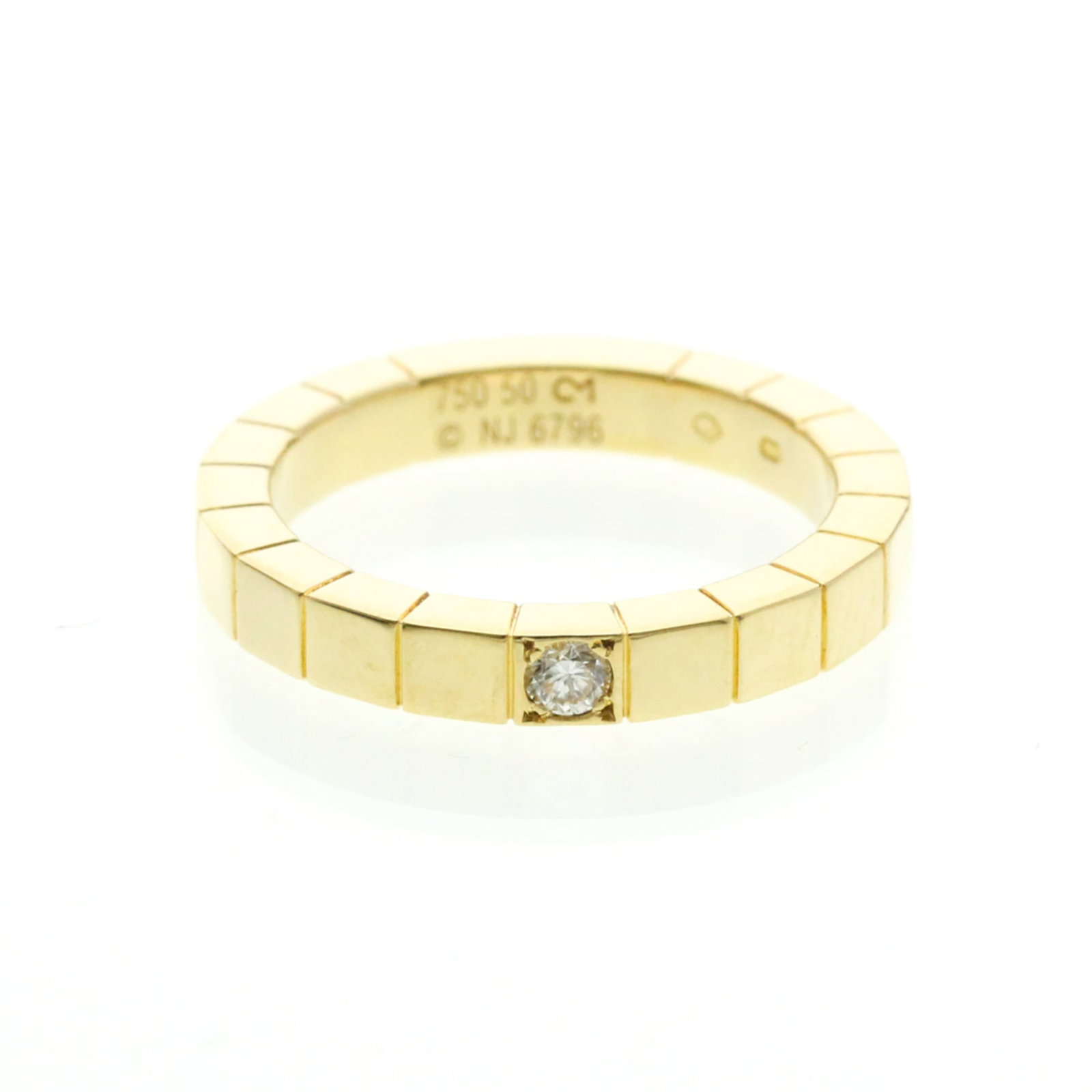 CARTIER Band Ring Yellow Gold (18K): CARTIER Band Ring Yellow Gold (18K) Yellow gold (18K) Cartier Band Ring, a timeless fashion statement, boasts a sleek design and 50 US size. The 18K yellow gold metal features a diamond stone, adding 