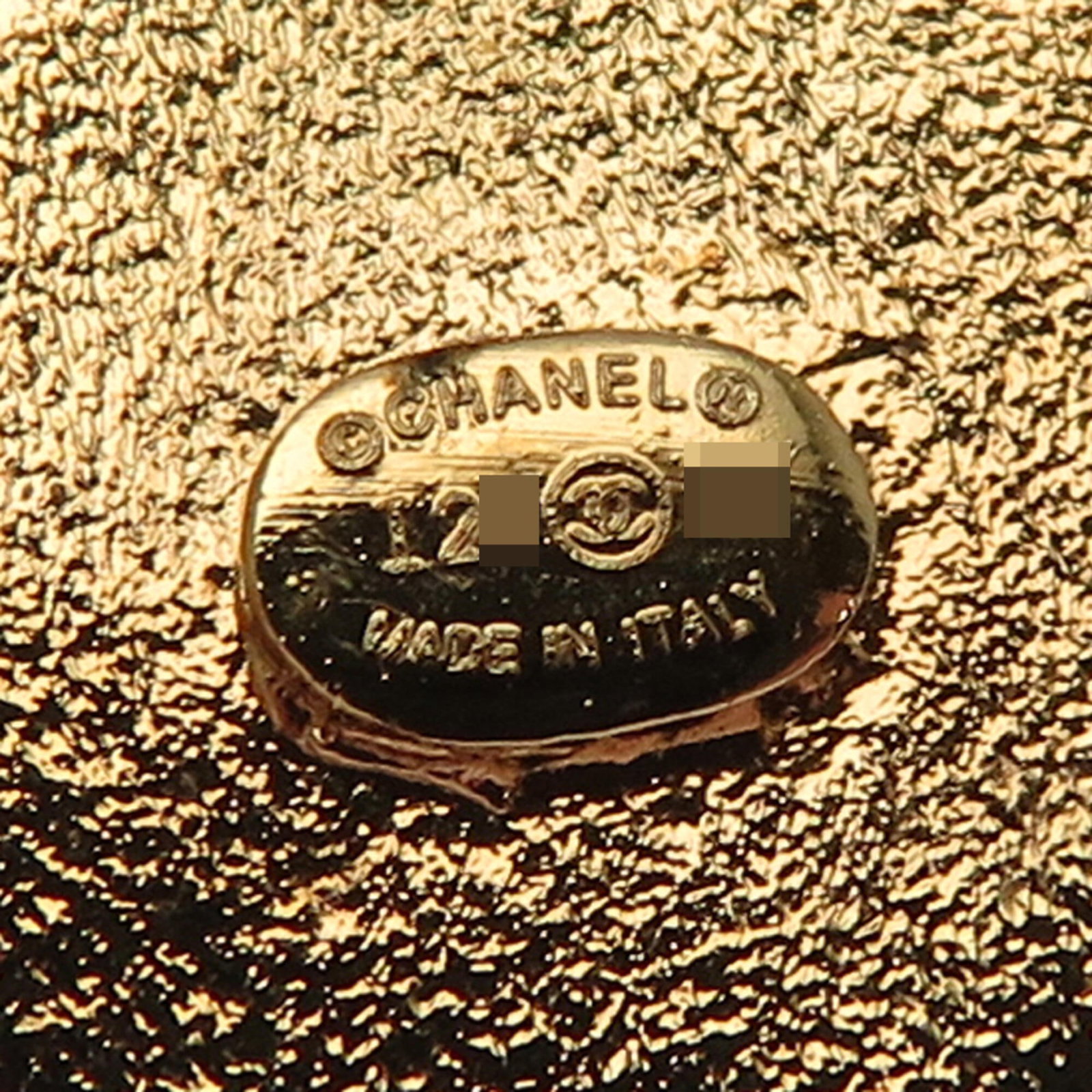 CHANEL Stud Earrings Gold Plating - 5