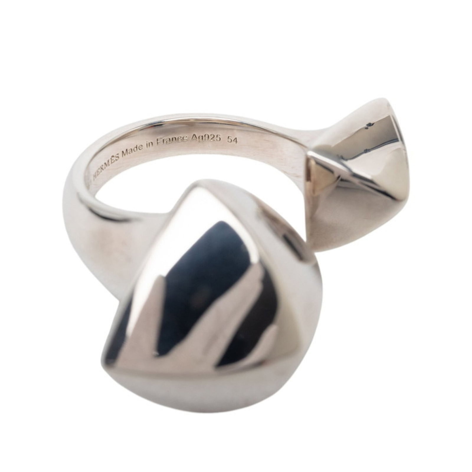 HERMES Band Ring Silver 925 - 4