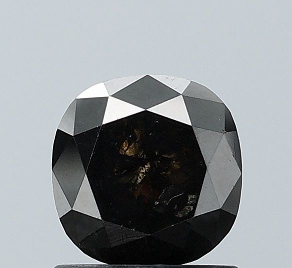 Cushion Brilliant 1.47ct Black VVS2 - Loose Natural Diamond: Cushion Brilliant 1.47ct Black VVS2 - Loose Natural Diamond 1.47ct Cushion Brilliant Black Diamond with Exceptional Clarity and Polish. This natural diamond boasts a VVS2 clarity grade and EX polish, 