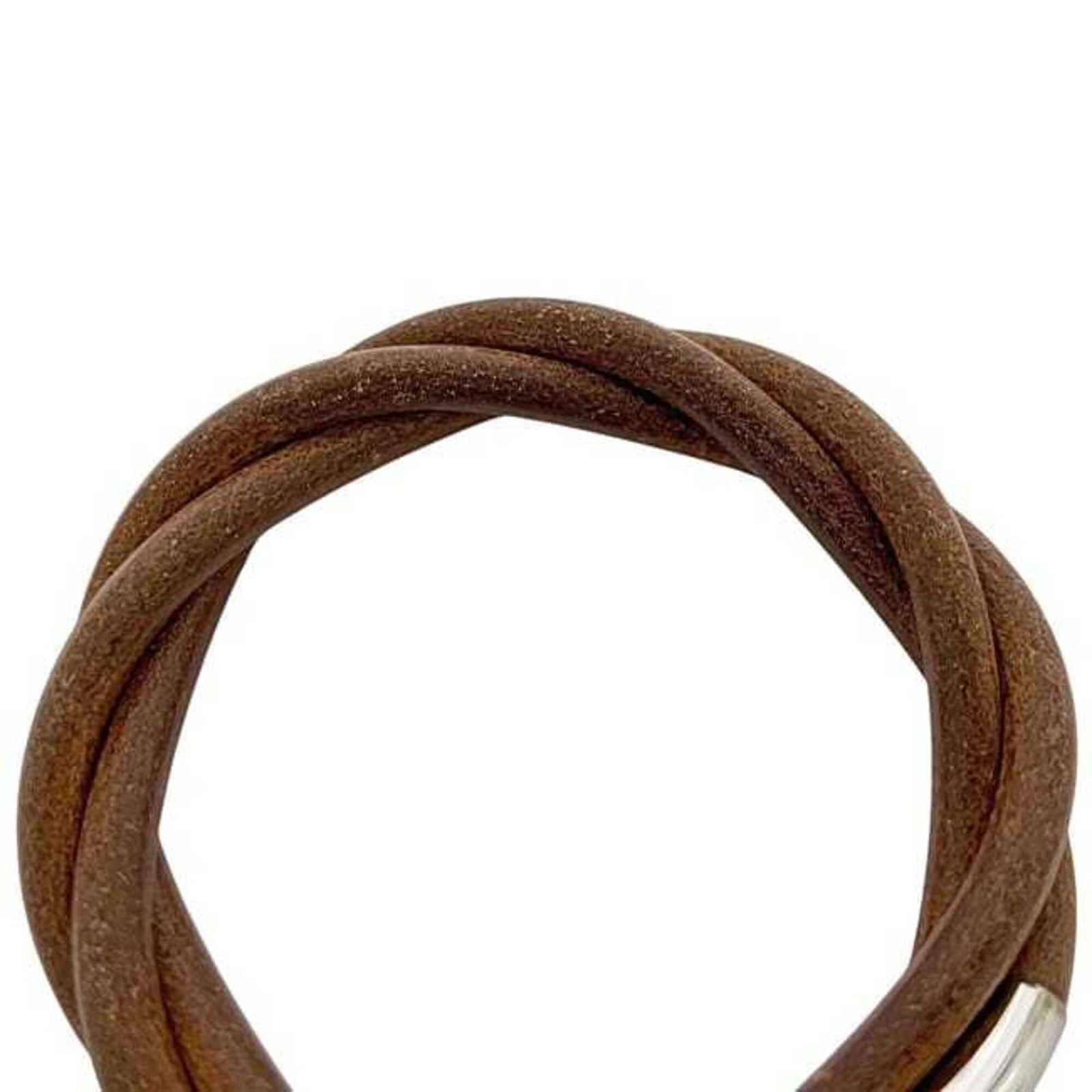 HERMES Charm Bracelet Leather - 7