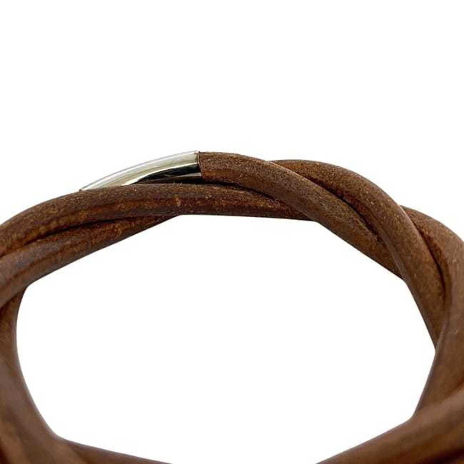HERMES Charm Bracelet Leather - 8
