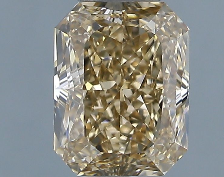 GIA Radiant 1.02ct Fancy Light Yellowish Brown VVS2 - Loose Natural Diamond: GIA Radiant 1.02ct Fancy Light Yellowish Brown VVS2 - Loose Natural Diamond GIA-certified, this 1.02ct loose natural diamond boasts an impressive Fancy Light Yellowish Brown color and VVS2 clarity,